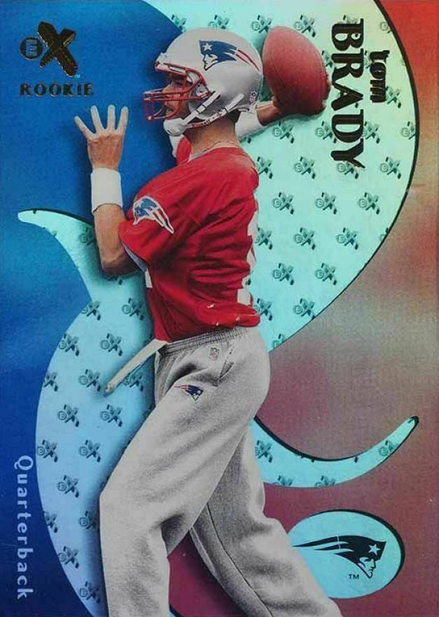 2000 E-X Tom Brady #122 Football Card