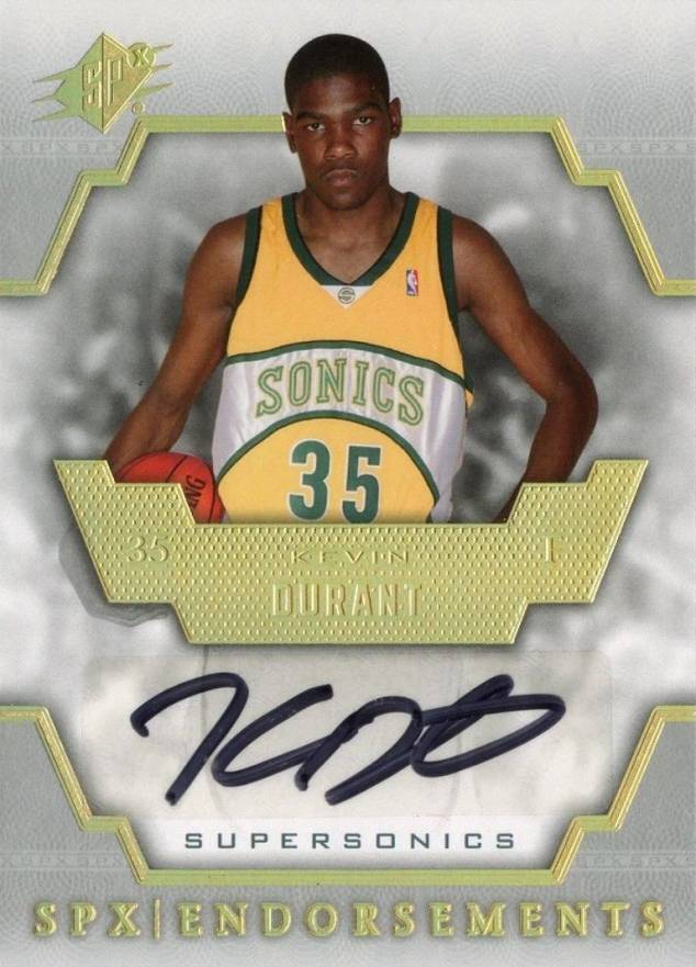 2007 SPX Endorsements Kevin Durant #E-KD Basketball Card