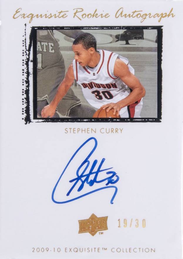 2009 Upper Deck Exquisite Collection Stephen Curry #64 Basketball Card