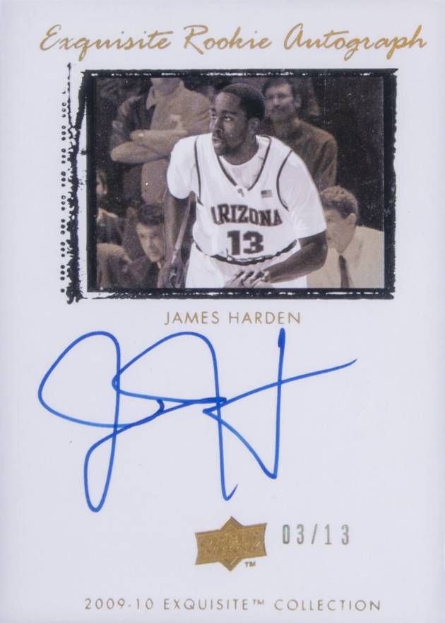 2009 Upper Deck Exquisite Collection James Harden #74 Basketball Card