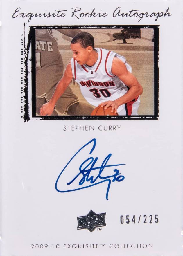 2009 Upper Deck Exquisite Collection Stephen Curry #64 Basketball Card