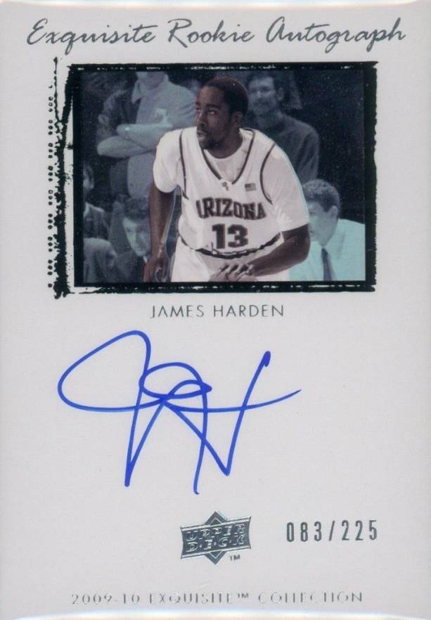 2009 Upper Deck Exquisite Collection James Harden #74 Basketball Card