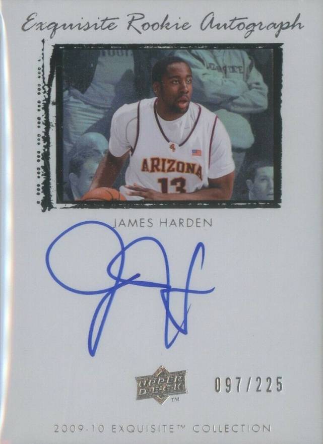 2009 Upper Deck Exquisite Collection James Harden #45 Basketball Card