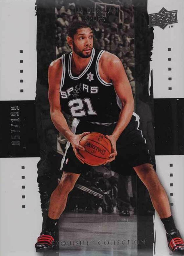 2009 Upper Deck Exquisite Collection Tim Duncan #6 Basketball Card