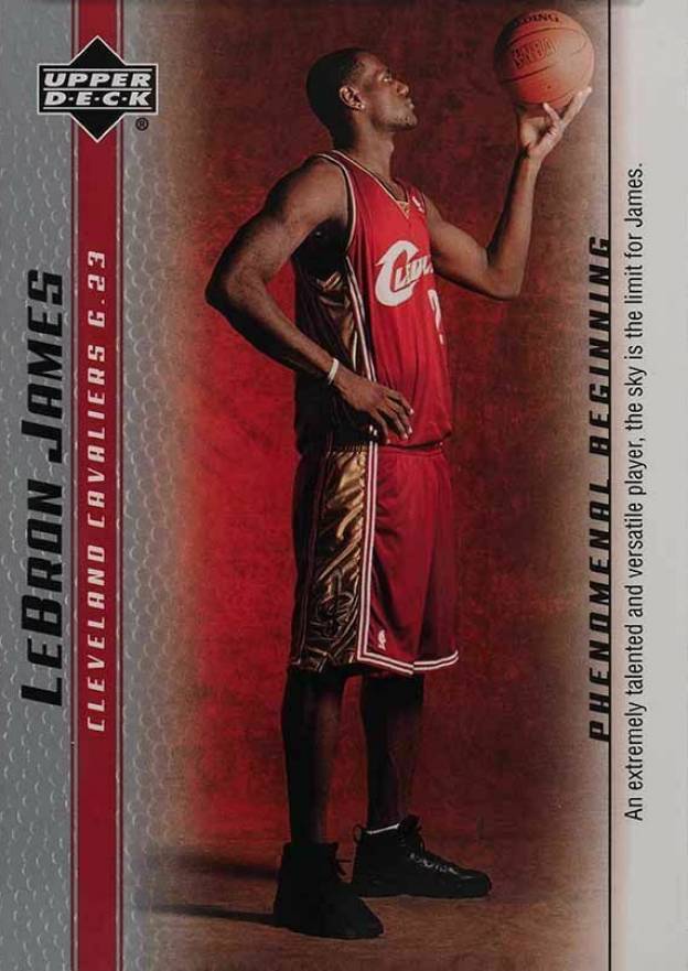2003 Upper Deck LeBron James Phenomenal Beginnings LeBron James #1 Basketball Card