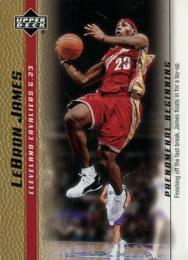 2003 Upper Deck LeBron James Phenomenal Beginnings LeBron James #7 Basketball Card