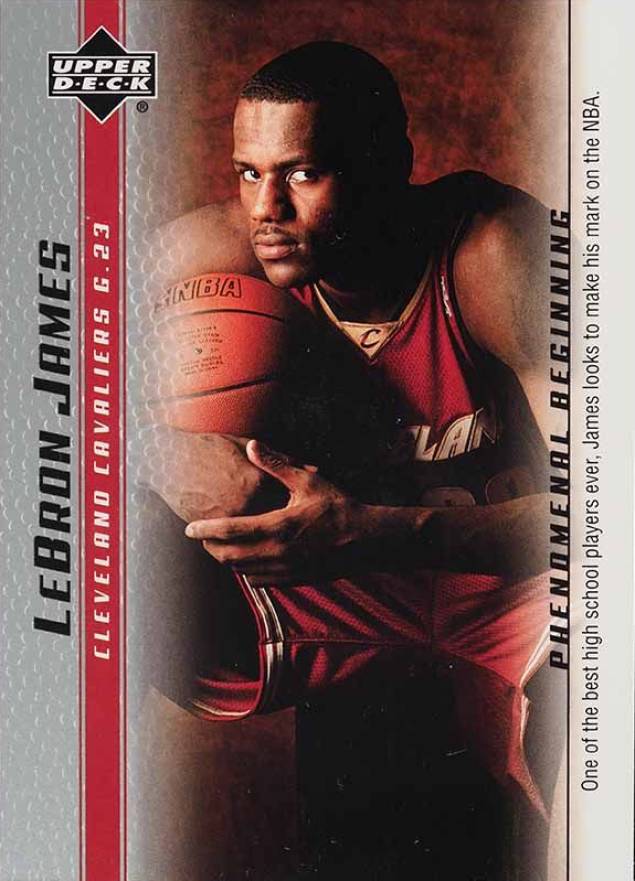 2003 Upper Deck LeBron James Phenomenal Beginnings LeBron James #10 Basketball Card