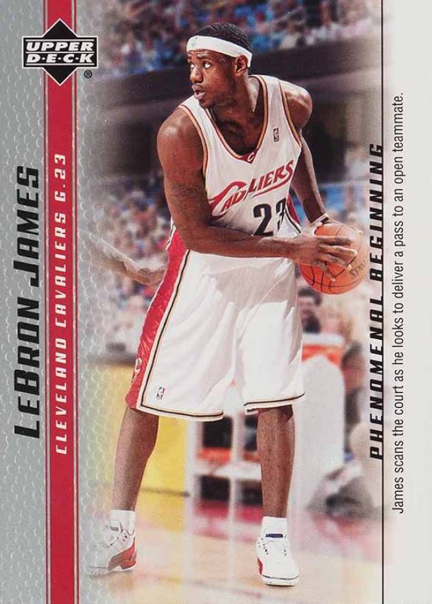 2003 Upper Deck LeBron James Phenomenal Beginnings LeBron James #17 Basketball Card