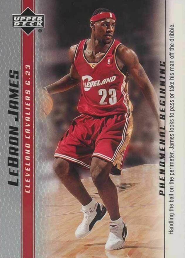 2002 Upper Deck Inspirations LeBron James #156 BGS NM-MT+ 8.5 - #'d, Lot  #81270