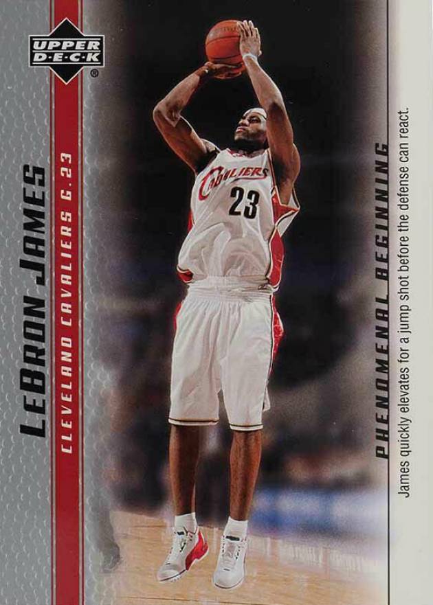 2003 Upper Deck LeBron James Phenomenal Beginnings LeBron James #3 Basketball Card