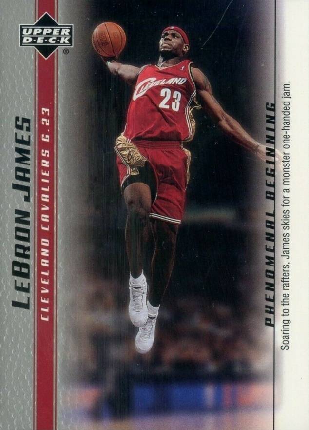 2003 Upper Deck LeBron James Phenomenal Beginnings LeBron James #5 Basketball Card