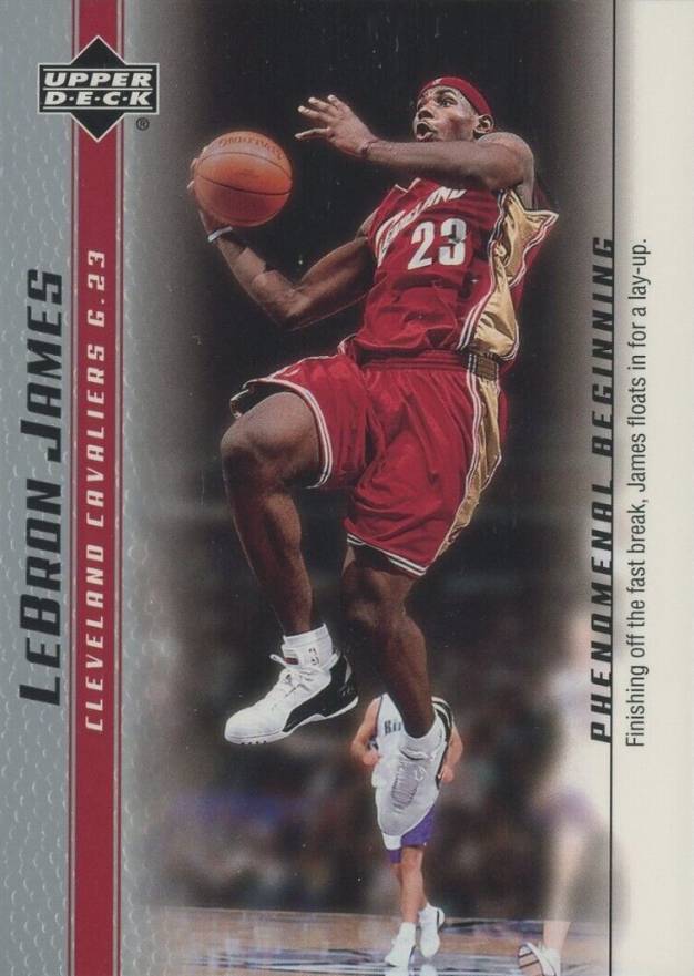 2003 Upper Deck LeBron James Phenomenal Beginnings LeBron James #7 Basketball Card