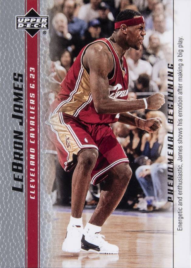 2003 Upper Deck LeBron James Phenomenal Beginnings LeBron James #8 Basketball Card