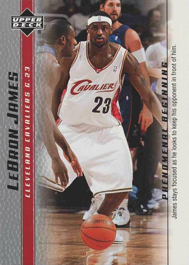 2003 Upper Deck LeBron James Phenomenal Beginnings LeBron James #14 Basketball Card