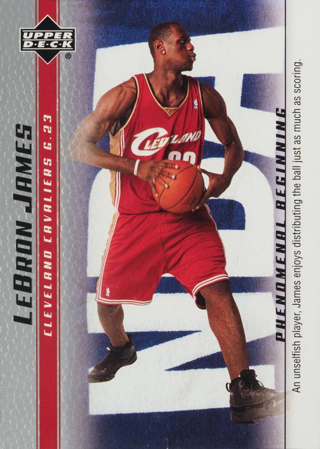 2003 Upper Deck LeBron James Phenomenal Beginnings LeBron James #15 Basketball Card