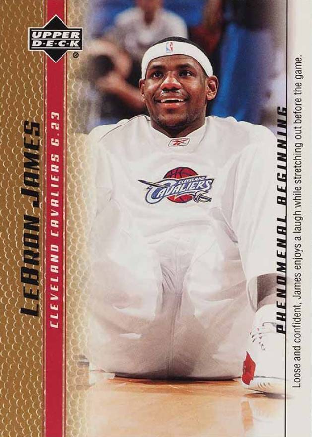 2003 Upper Deck LeBron James Phenomenal Beginnings LeBron James #4 Basketball Card