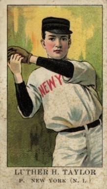 1908 American Caramel Luther H. Taylor p. New York (N.L) # Baseball Card