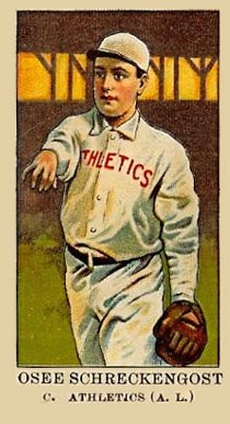 1908 American Caramel Osee Schreckengost c. # Baseball Card