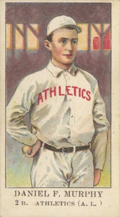 1908 American Caramel Daniel F. Murphy 2.b. # Baseball Card