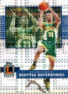 2007 Topps Letterman Kevin Durant #56 Basketball Card