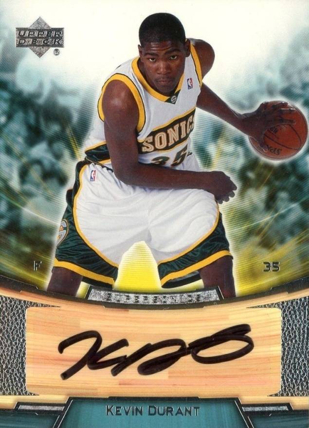 2007 Upper Deck Rookie Box Set Autograph Kevin Durant #AC11 Basketball Card