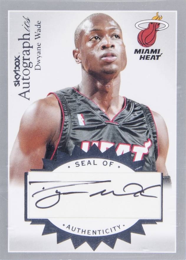2003 SkyBox Autographics Autographs Dwyane Wade #A-DW2 Basketball Card