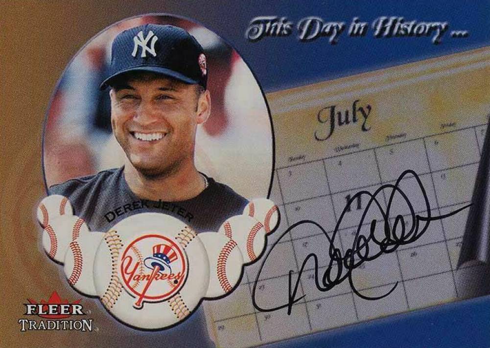 2002 Fleer Tradition This Day in History Derek Jeter # Baseball Card