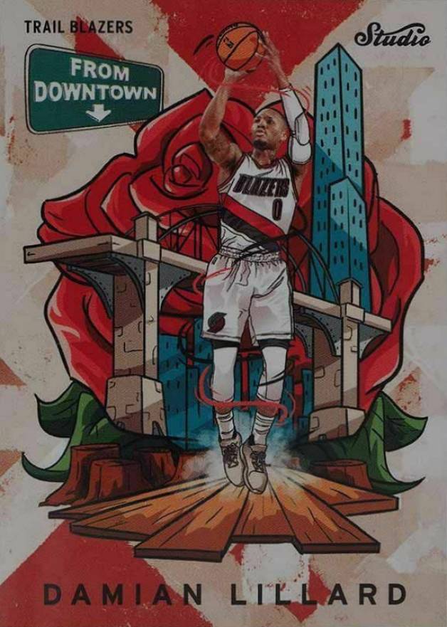 2016 Panini Studio from Downtown Damian Lillard #FD6 Basketball Card