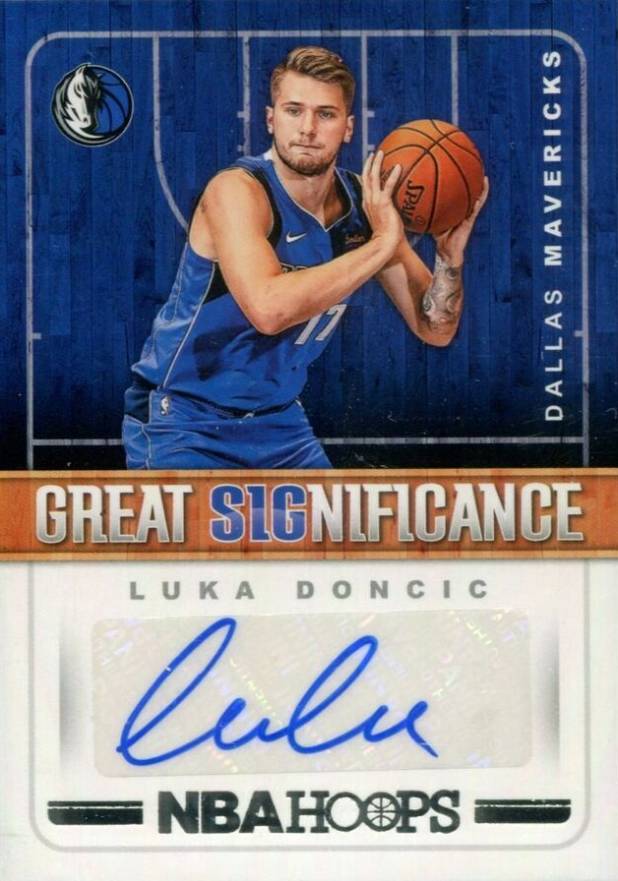 2018 Panini Hoops Great Significance Autographs Luka Doncic #GS-LD Basketball Card