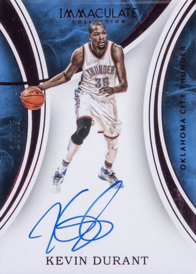 2015 Panini Immaculate Collection Signatures Kevin Durant #S-KD Basketball Card