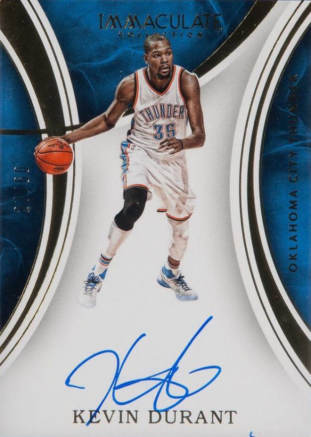 2015 Panini Immaculate Collection Signatures Kevin Durant #S-KD Basketball Card