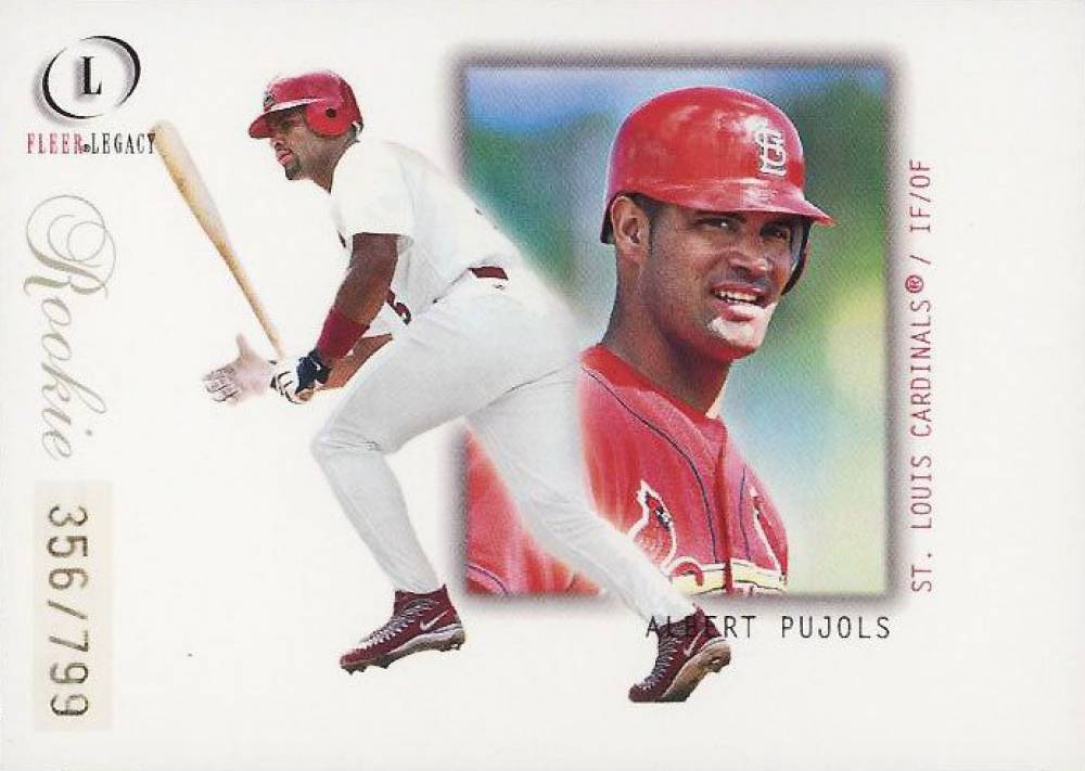 2001 Fleer Legacy Albert Pujols #102 Baseball Card