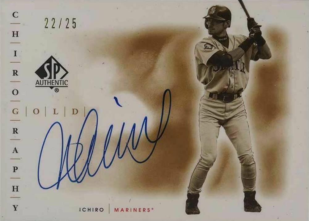 2001 SP Authentic Chirography  Ichiro Suzuki #SP-IS Baseball Card