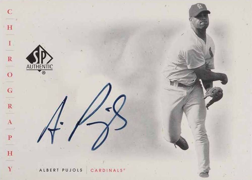 2001 SP Authentic Chirography  Albert Pujols #AP Baseball Card