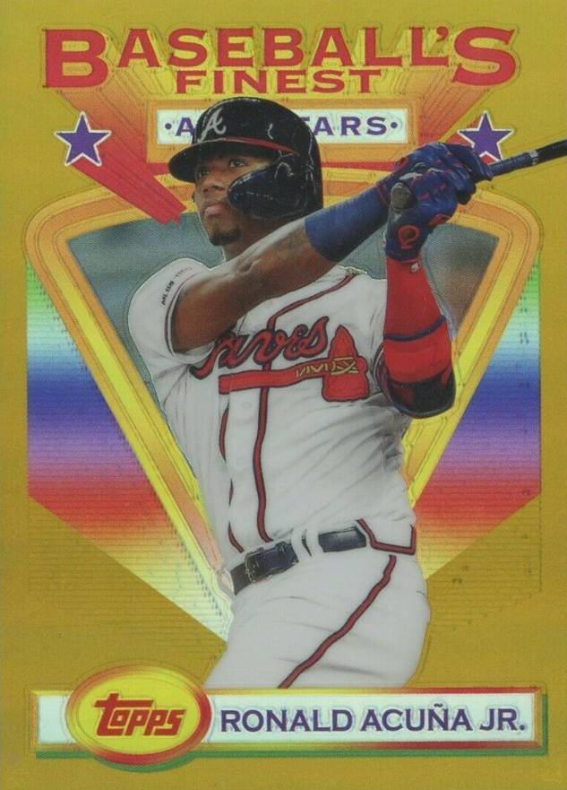 2020 Finest Flashbacks Ronald Acuna Jr. #99 Baseball Card