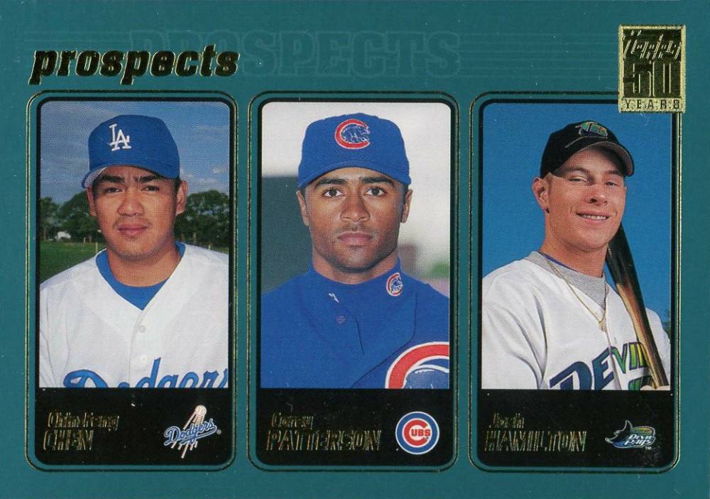2001 Topps Chin-Feng Chen/Corey Patterson/Josh Hamilton #362 Baseball Card