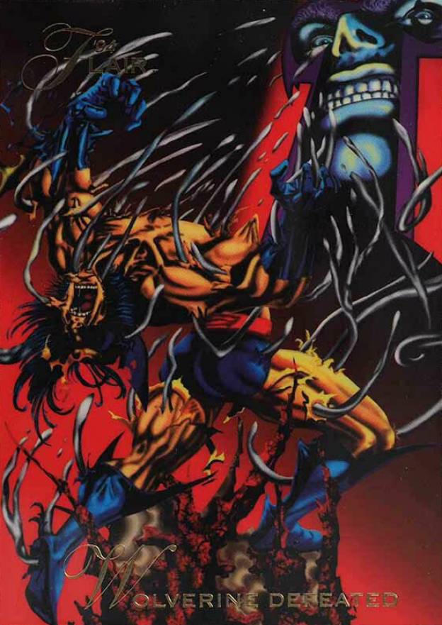 1994 Marvel Universe '94 Flair Wolverine Defeated #118 Non-Sports Card