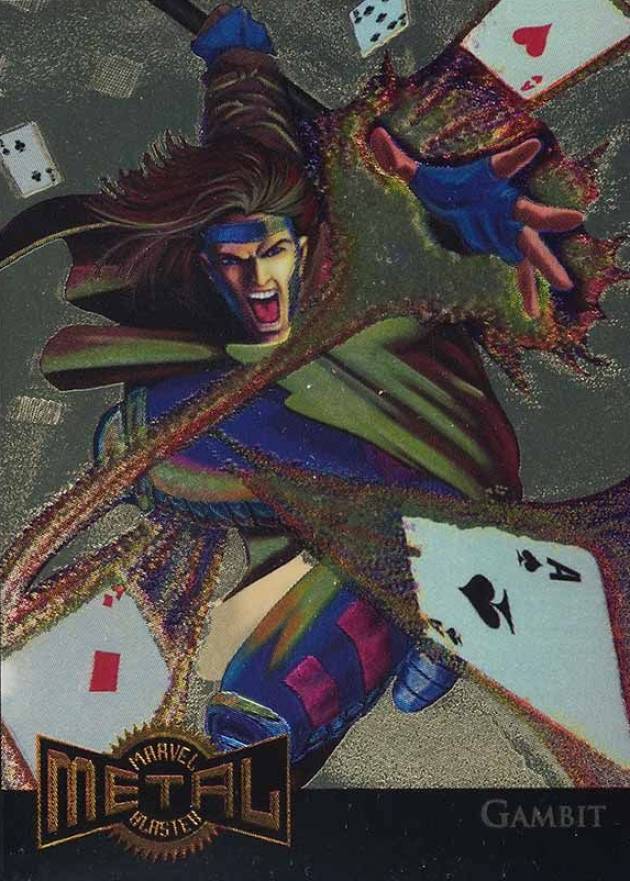 1995 Marvel Metal Metal Blaster Gambit #4 Non-Sports Card