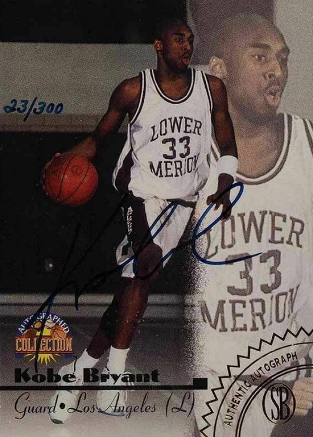 1996 Score Board Autographed Collection Kobe Bryant # Basketball Card