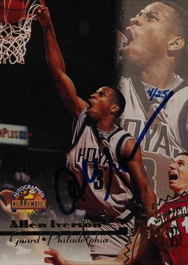 1996 Score Board Autographed Collection Allen Iverson # Basketball Card