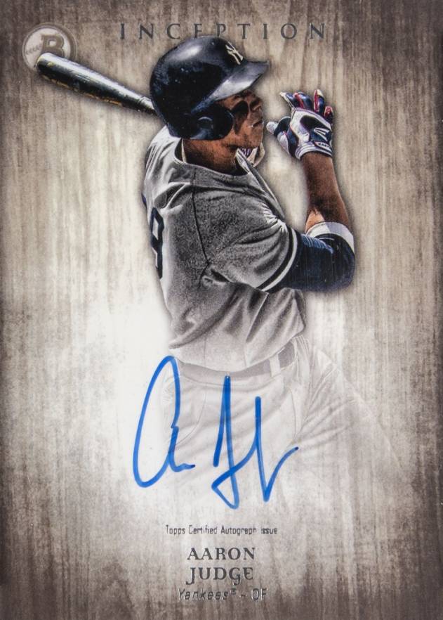 2014 Bowman Inception Prospect Autograph Aaron Judge #PA-AJ Baseball Card