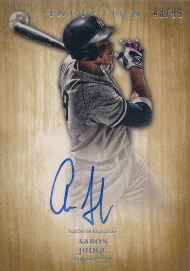 2014 Bowman Inception Prospect Autograph Aaron Judge #PA-AJ Baseball Card