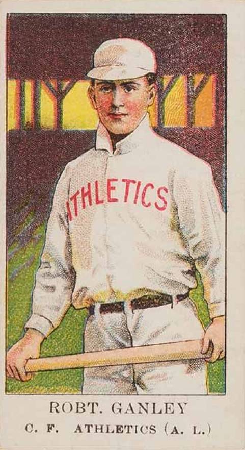 1909 American Caramel Robt. Ganley c.f. #14 Baseball Card