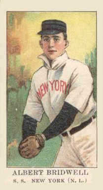 1909 American Caramel Albert Bridwell s.s. #5 Baseball Card