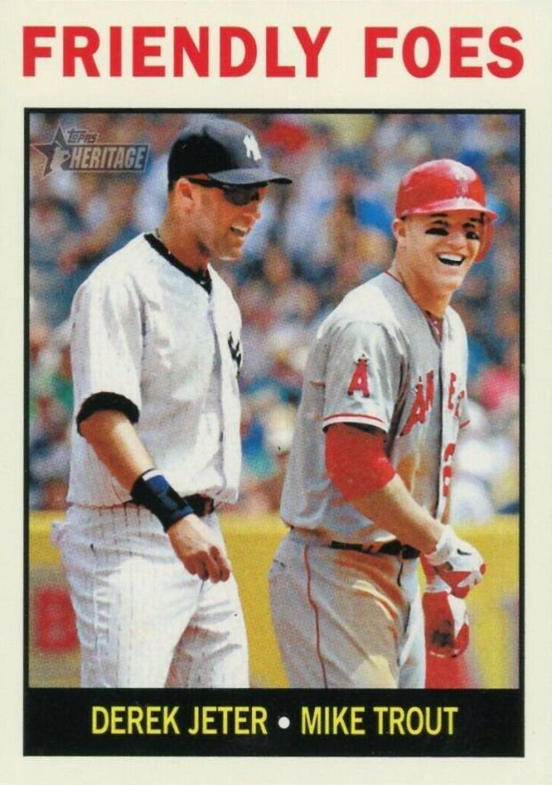 2013 Topps Heritage  Derek Jeter/Mike Trout #41 Baseball Card