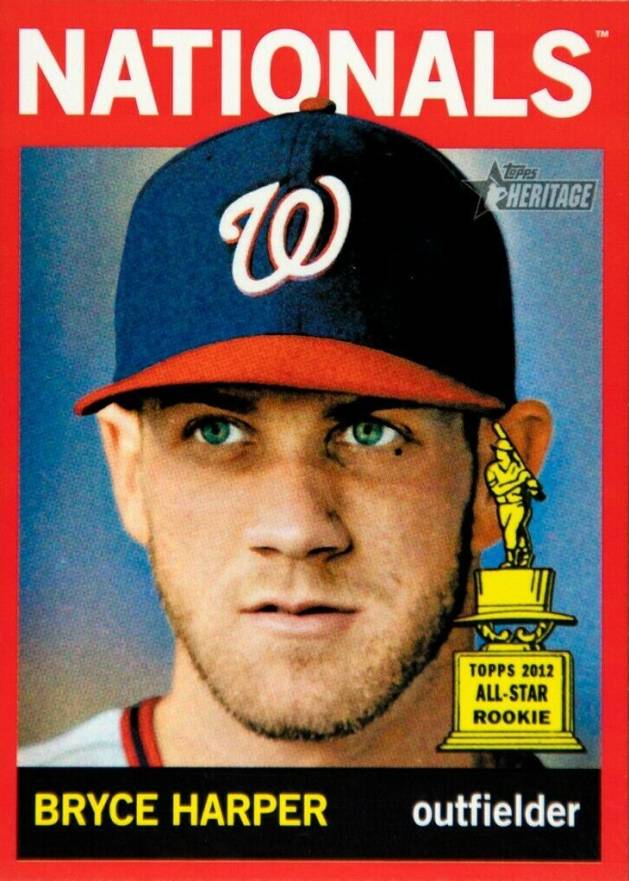2013 Topps Heritage  Bryce Harper #440 Baseball Card