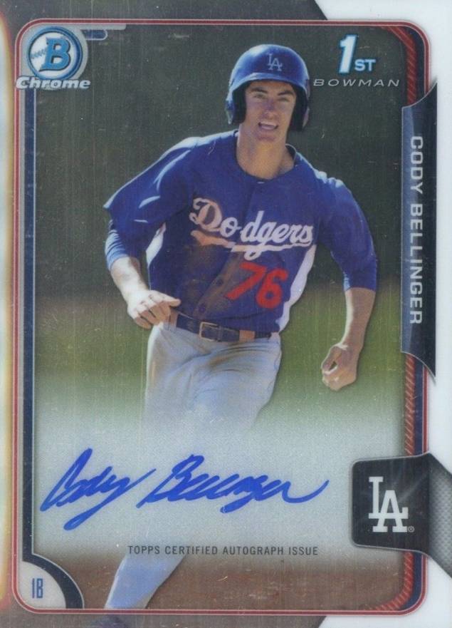 2015 Bowman Chrome Autograph Prospect Cody Bellinger #CBE Baseball Card