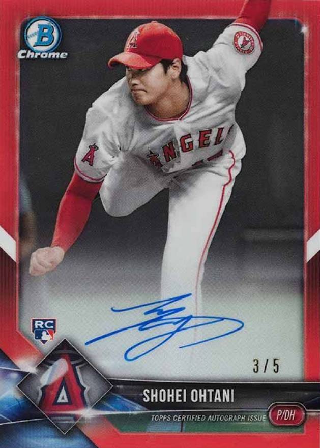 2018 Bowman Chrome Rookie Autograph Shohei Ohtani #CRASO Baseball Card
