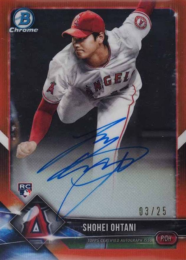 2018 Bowman Rookie Autographs Chrome Shohei Ohtani #SO Baseball Card