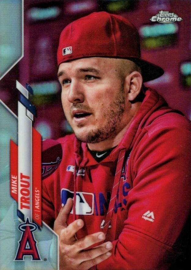 2020 Topps Chrome Mike Trout #1 Baseball Card